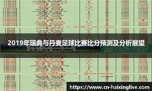 2019年瑞典与丹麦足球比赛比分预测及分析展望